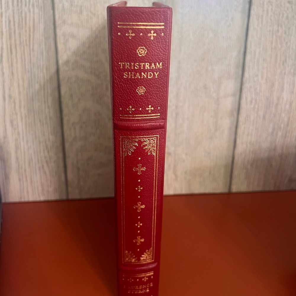 Tristram Shandy Laurence Sterne Franklin Library 1981 Heirloom Library Red Gold